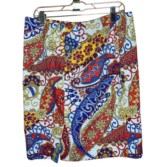 Talbots Colorful Paisley Skirt - Picture 2 of 4